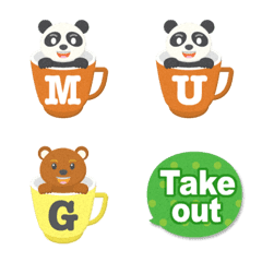 animal mug alphabet emoji