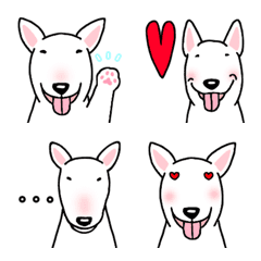 Dog Emoji Bull Terrier