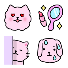 Cute pink emoji every day