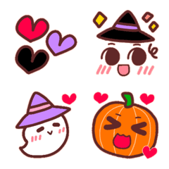 Happy and Lovely Emoji.Autumn color.