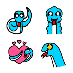 blue snake emoji