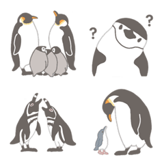 ペンギンたちの日常絵文字