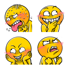 Yellow Egg.6 Emoji so cute.