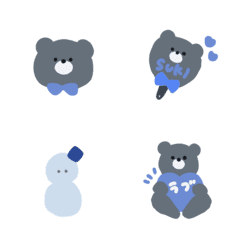 I like blue and cute bears