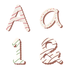 alphabet cartoon sweet candy bakery font