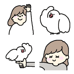 ことりとわたしの絵文字