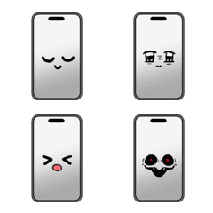 emoji version of a smartphone with faces