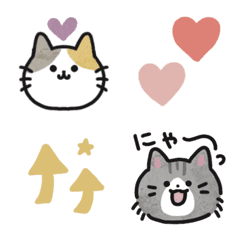various types of cats and simple stamp