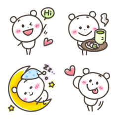 Emoji of cute bear for everyday use