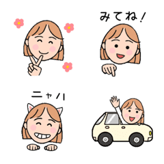Gentle emojis for adult girls