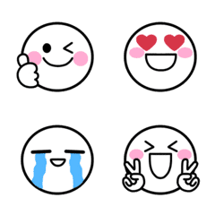 Simple roundface emoji
