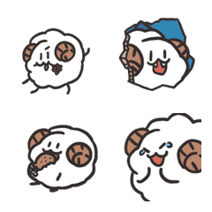 Dinosaur sheep animated emoji 2