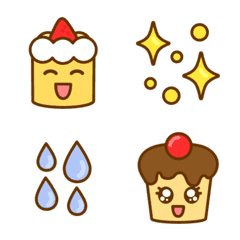 emoji of 4 types of small cakes