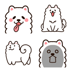 Samoyed 미소 emoji.