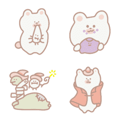 QQ Bear autumn move Emoji