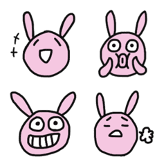 うさぎ：その1（いろんな表情 - LINE絵文字 | LINE STORE