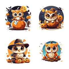 halloweenemoji Owl