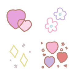 Dull color daily emoji set