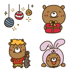 Morikuma winter emoji Revised