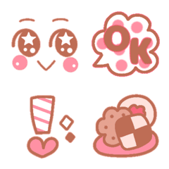 Happy and Lovely Emoji.Strawberry Choco.