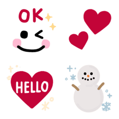 simple Emoji for winter