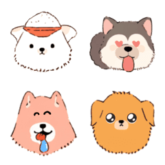 Emoji anjing yang lucu
