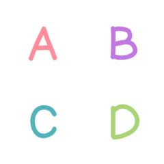Emoji english letters v.2