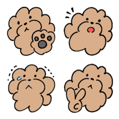 Fluffy toy poodle Emojis