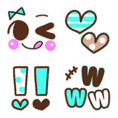 Happy and Lovely Emoji.Chocolate Mint.