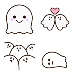 White ghost emoji.