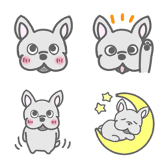 French Bulldog. Everyday usable emojis