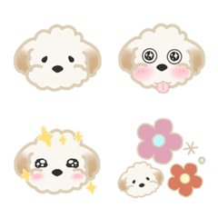 Dog cute emoji.Modified version