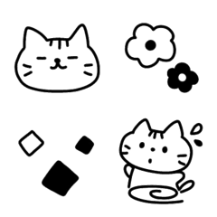 Simple Black Emoji 1/ Cat Edition *.