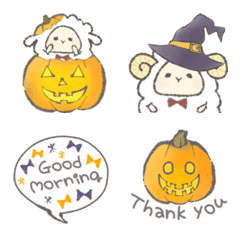 Halloween Emoji mofumofu sheep