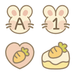 Little bunny letter emoji