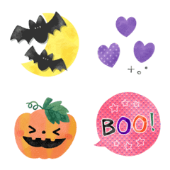 A stylish and cute Halloween emoji.