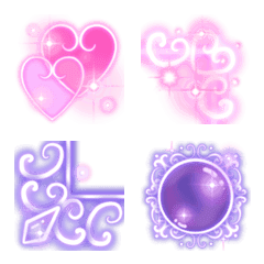Frame Emoji vol.77 glitter neon