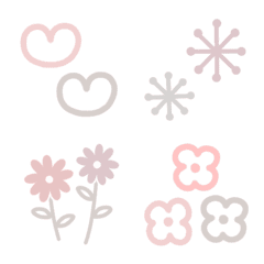 Simple  Dull pink emoji