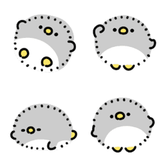 Emoji anime penguin berbulu halus