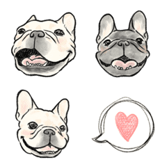 Bergerak! Bulldog Perancis [emoji]