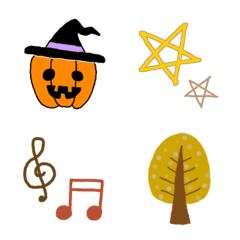 Autumn in everyday emoji