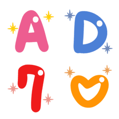 Cute ABC  Emoji can use