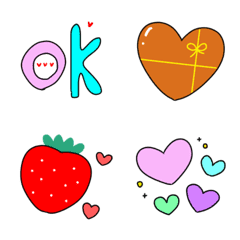 colorful happy cute everyday life emoji