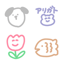 Simple handwritten emojis 6