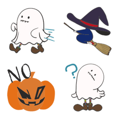 Halloween ghost witch Emoji