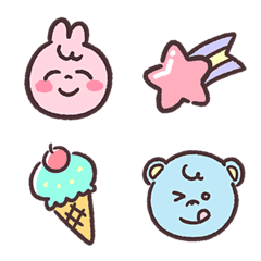 Rabbit and Mouse POP Emoji