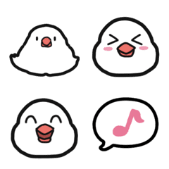 cute  java sparrow emoji
