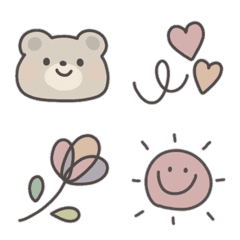 Adult Dull Emoji 3 / Bear Edition *.