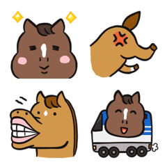 Thoroughbred LOVE Horse Emoji3