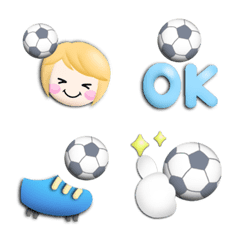 soccer move emoji threedimensonal face